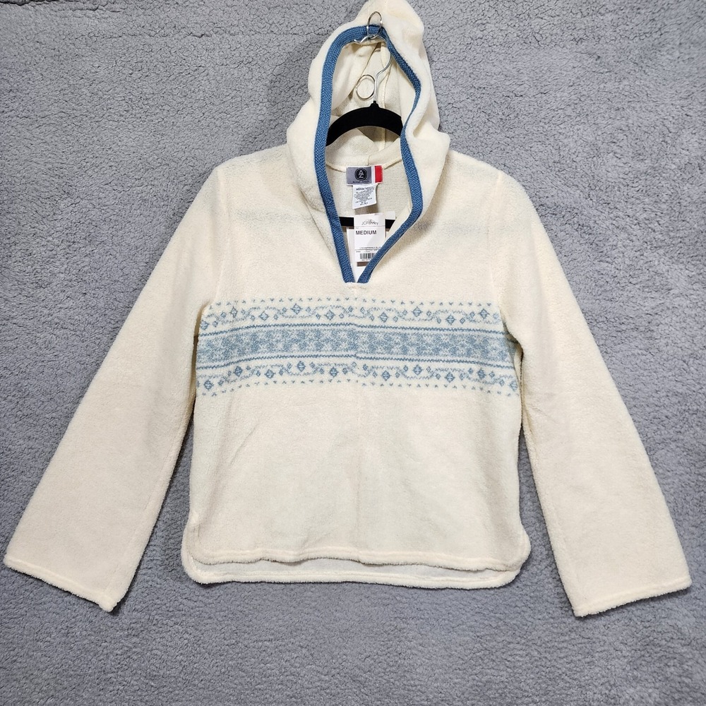 Arizona Jean‎ Company Women's Sherpa Hoodie Bell Sleeves 90's Western Medium NWT